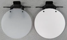 Eye Patch - WHITE OPAQUE, WHITE SOLID or BLACK - Clip On / Flip Up Occluder