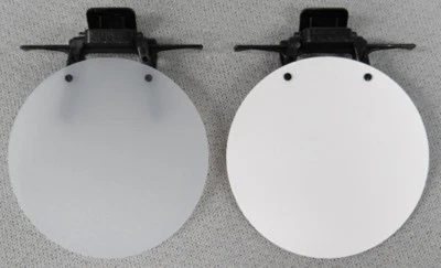 Eye Patch - WHITE OPAQUE, WHITE SOLID or BLACK - Clip On / Flip Up Occluder