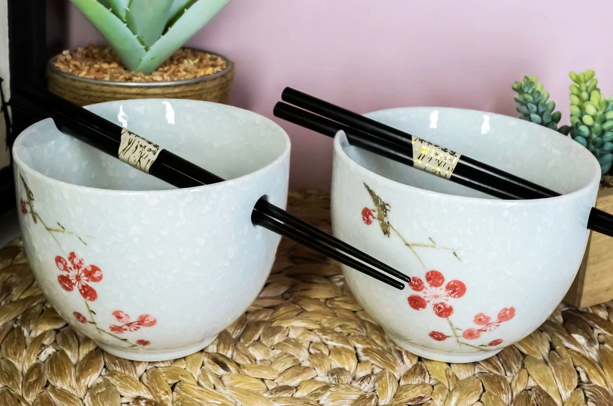 Japanese noodle bowl clearance set