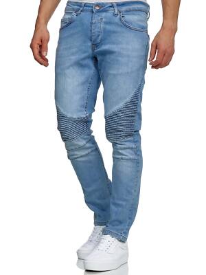 Tazzio Jeans Slim Fit Herren Jeanshose Stretch Designer Hose Denim Biker Style