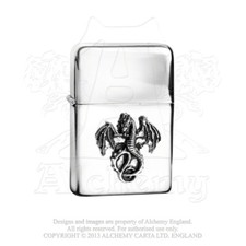 Accendino a Benzina Alchemy England Gothic AAZ27 Drago in Peltro