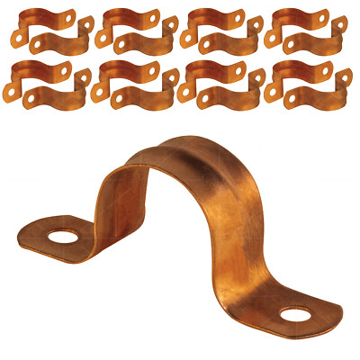 1/4-2''in Two-Hole Pipe Strap U Bracket Pipe Fitting 200, 100, 50 Pcs Clamps USA