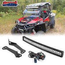 32'' Curved LED Light Bar Upper Roof Mount Brackets Fits POLARIS RZR 900 1000 XP