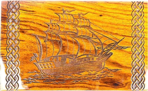 Adult Cremation Urns Ship Engraved Funeral Memorial Keepsake Ashes Holder Box - Picture 5 of 8