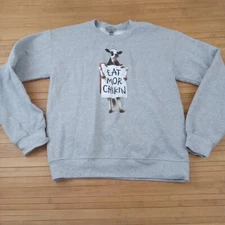 Chik Fil A Eat More Chikin Crewneck Sweatshirt Small