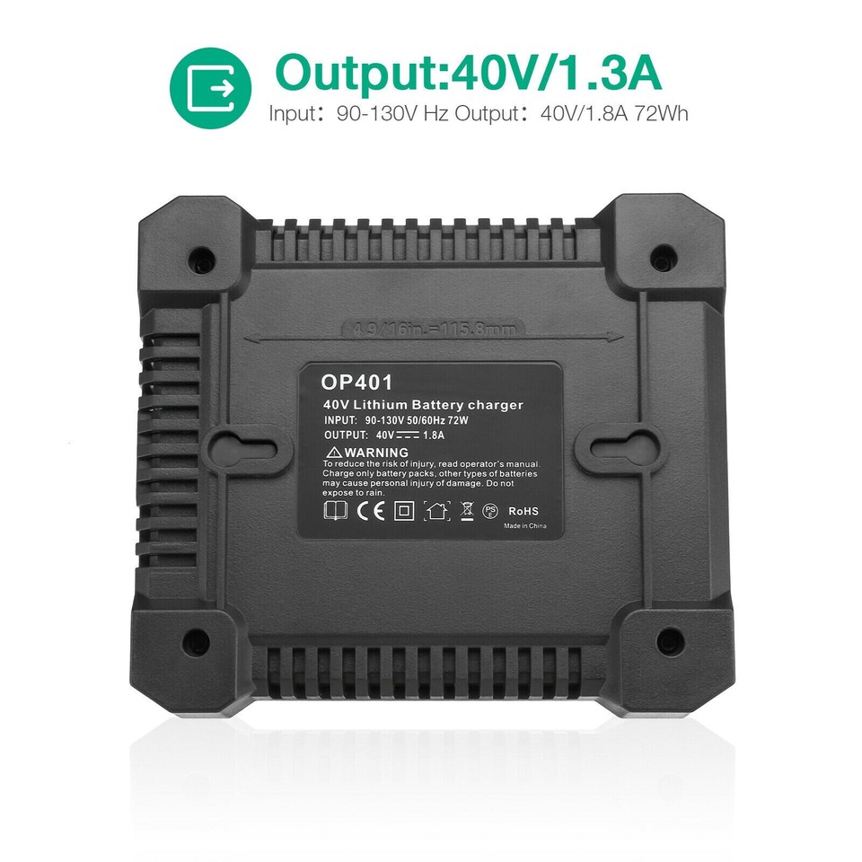 6.0Ah 40 Volt for Ryobi 40V Battery or Rapid Charger Kit Lithium OP4040