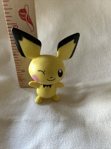 Pokemon PICHU Figure Jakks Pacific 2008 Alto 3 pollici *alcuni segni leggere note - Foto 3 di 11