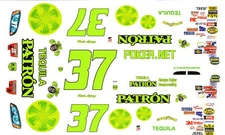 #37 Kevin Lepage PATRON Tequila Dodge 1/32nd Scale Slot Car Decals
