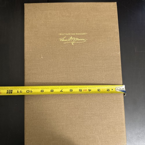 Vintage Rare Xerox Folio: What Hath God Wrought Samuel Morse Art Letter Replicas - Foto 3 di 13