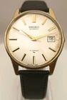 Seiko Automatic 7005-2000 Vintage Gold Tone Date 17J Mens Watch Japan