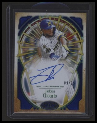 2026 Topps Tier One Jackson Chourio #TIXAJCH Xplosions Autograph /25