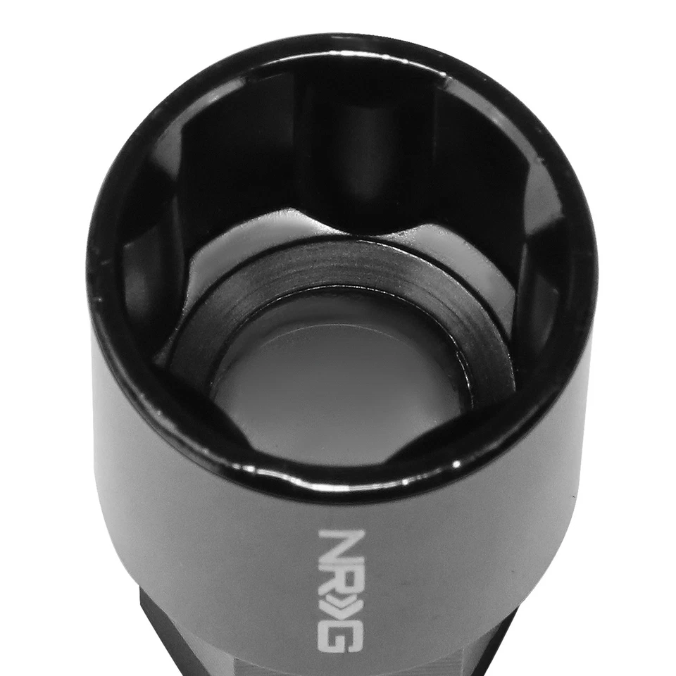 NRG TUERCA EXTENDIDA 3/8" ACCIONAMIENTO 6 PUNTOS BLOQUEO LLAVE TOMA PARA L01 L10 CROMO NEGRO Foto 4 de 4