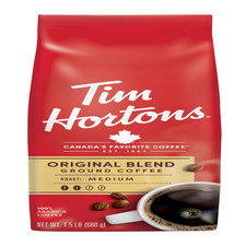 Tim Hortons 100 Arabica Original Blend Medium Roast Ground Coffee, 24 Oz, Bag