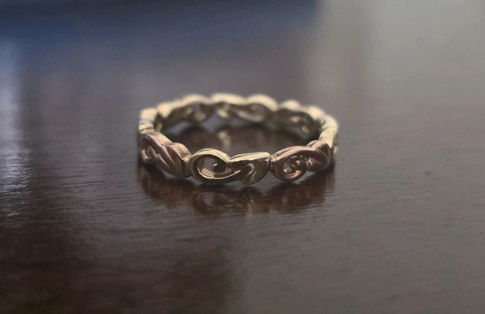 Stunning 9ct Clogau Yellow & Rose Gold Ring fully hallmarks  - image 3 of 4