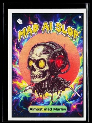 Mad Scientist Mad AI Slop 40K GPK Spoof MAGNET CHASE CARD #10 Almost Mad Marley