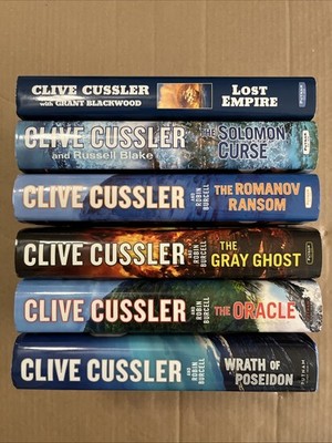 Clive Cussler Fargo Series Hardcover Six (6) Book Lot HC/DJ Blackwood Burcell