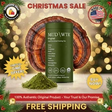 MUDWTR Mushroom Matcha Powder 3,000mg of Adaptogenic Mushrooms | 30 Servings