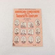 VTG 1969 Collection American Composers of the 20th Century 12 Compositions Piano