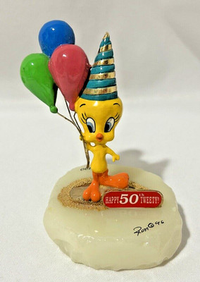 Ron Lee Warner Bros Happy Birthday Tweety Bird 50th Birthday Figurine #412/1200