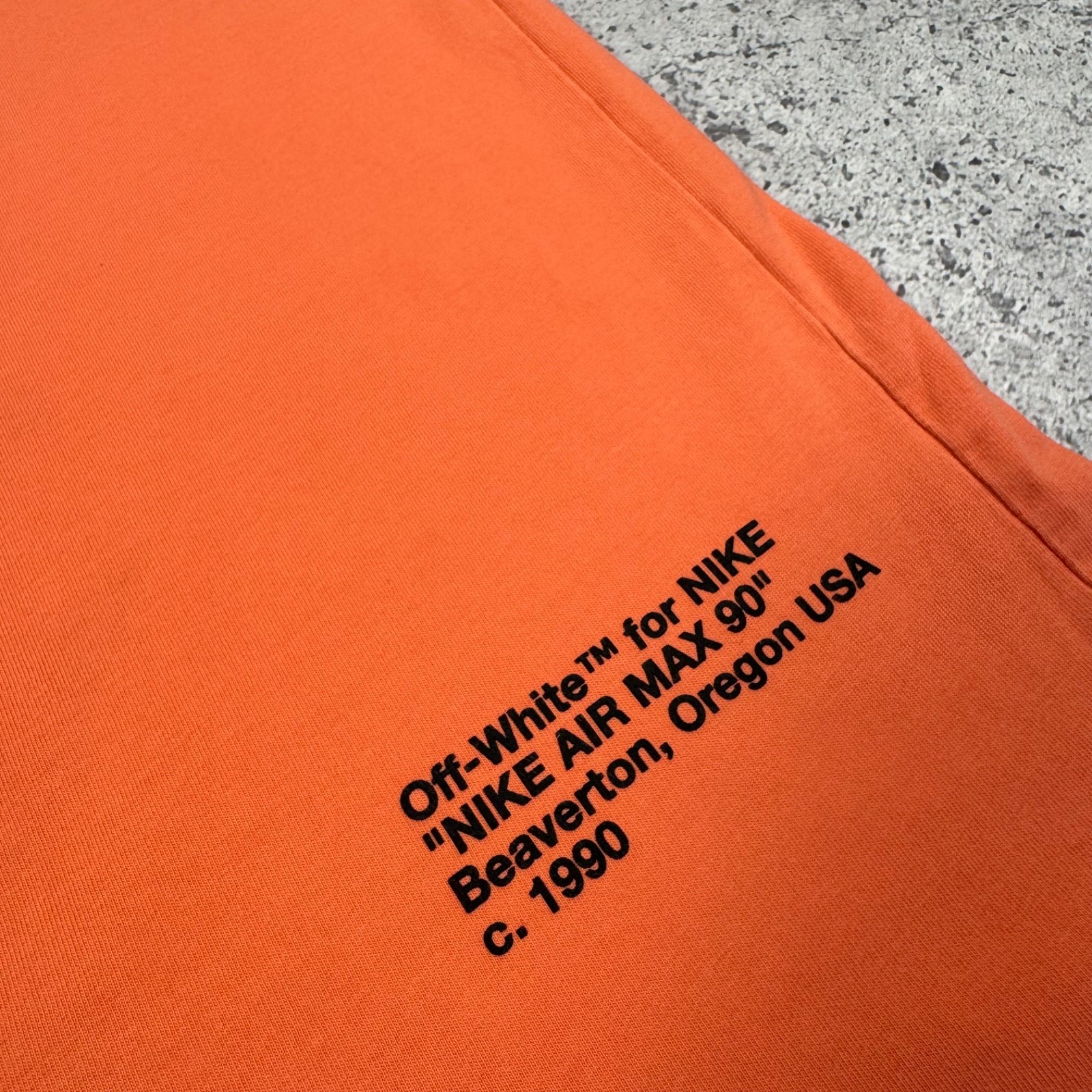 OFF WHITE X NIKE Nike x Off White Virgil Abloh NRG A6 T Shirt Arancione Uomo Taglia S