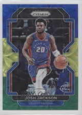 2021-22 Panini Prizm Choice Blue Yellow & Green Prizm Josh Jackson #190 0ud4