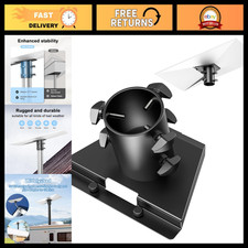 Pipe Adapter Wall  Pole Mount for Starlink Gen 3 Dish - Durable Black Bracket
