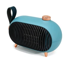 Portable Mini Space Heater - Energy Efficient, Overheat Protection, Retro Design