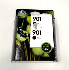 HP 901 Black Ink Cartridges 2-Pack OEM New Sealed Exp May 2020
