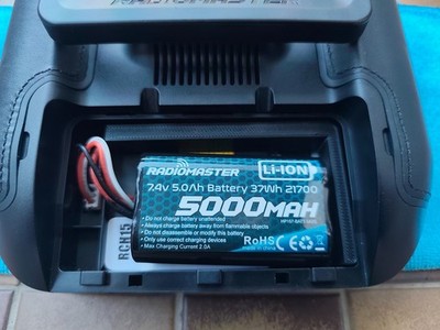 Radiomaster TX16S MK3 Batteriehalterung mit Kabelschacht, Akku 6200mAh, Neu