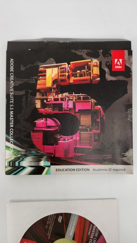Adobe CS5.5 Master Collection EDU Edition Windows Full Set 4 Discs + Docs - Picture 2 of 7