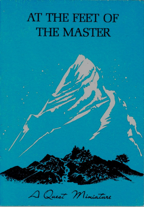 At the Feet of the Master by Jiddu Krishnamurti and Alcyone PB Quest Miniature