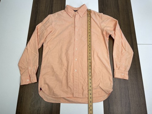 Ralph Lauren Mens Size M Orange Button Shirt Button Down Collar Long Sleeve - Picture 5 of 12