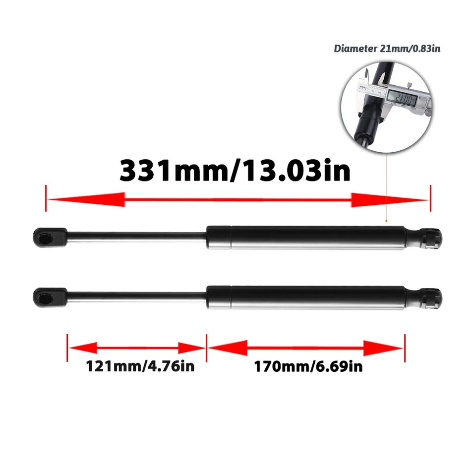 2x Rear Trunk Tailgate Lift Support Gas Struts For Mercedes-Benz SL550 SL55 AMG Foto 3 de 4