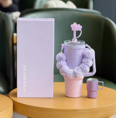 NEW】Starbucks 2026 China Twilight Sakura Pink Purple Thermos Cup