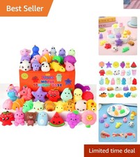 Kawaii Mini Animal Squishies   30 Pack, Sensory  Stress Relief Toys for Kids