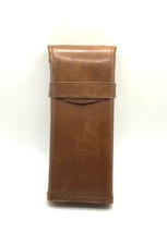 Camera Case for Small Slim Instant Camera Brown Real Leather Vintage Pen Case?