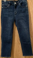 Quince Mid Rise Straight Leg Organic Cotton Blend Jeans Size 30