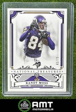 Randy Moss 2025 Panini National Treasures Purple 43/75 Minnesota Vikings #67