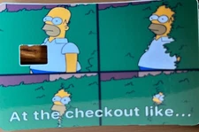 Homer Simpson Credit Debit Card Skin Cover Sticker Chip Funny Decal