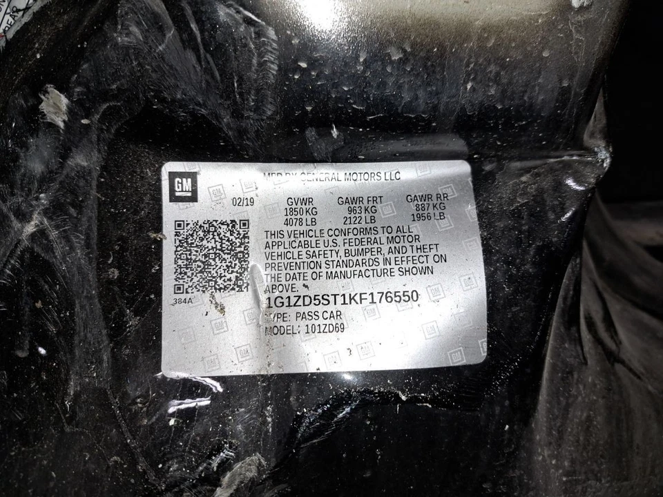 Rh Passenger Side Front Lamp 2019 Malibu Sku#4231834 - Image 2 of 4