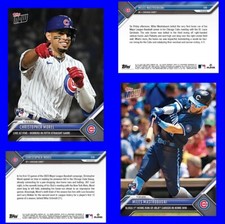 2023 Topps Christopher Morel/Miles Mastrobuoni ROOKIE CARDS SP Cubs #339 #596 RC