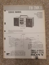 Sony FH-7 MKII Service Manual/book