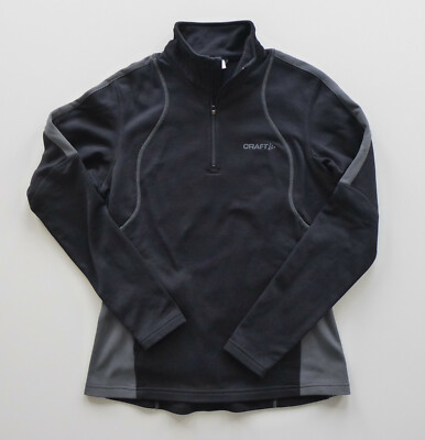 CRAFT, Ski, Fleece, Unisex,Größe M, schwarz mit grau