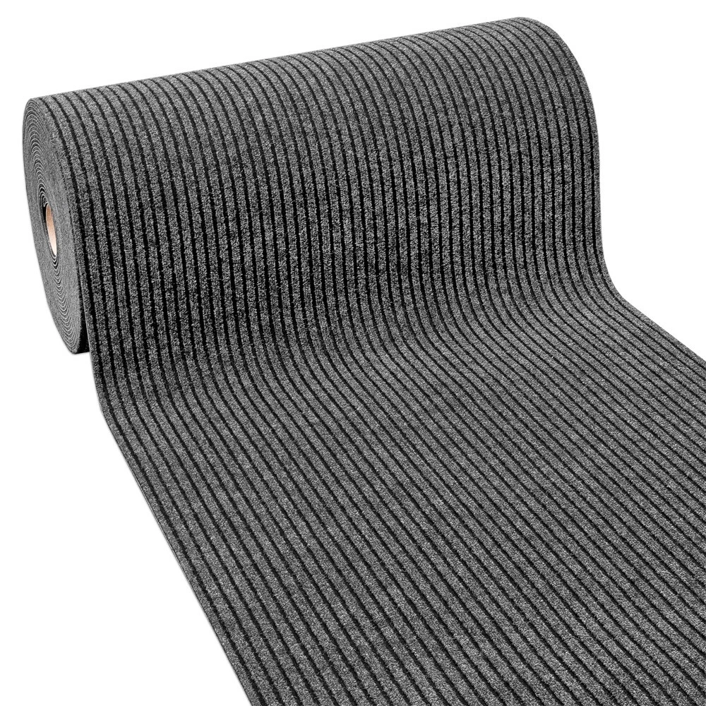 Set da 15 Tappeti Coprigradini per Scale Interne - Rettangolare - Grigio Scuro [en.casa] | Leroy Merlin