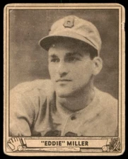 1940 PLAY BALL EDDIE MILLER 56 GOOD RC BASEBALL BOSTON BEES