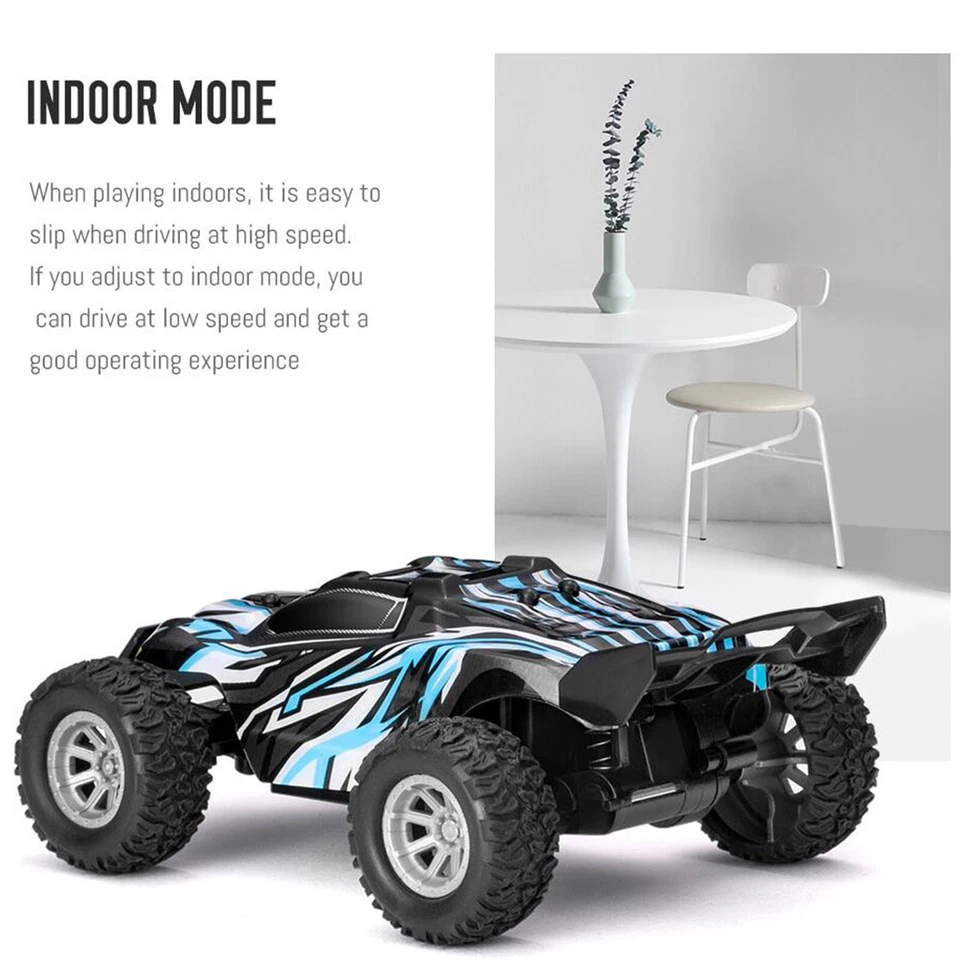 2Pcs Fast RC Cars 1/32 Off Road 2WD Remote Control Car 2.4GHz Buggy Crawler Toys - Image 4 of 4