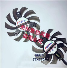 New Graphics Card Dual Fan For ASUS GTX650TI 660Ti GTX750 GTX760 GTX770 R7260