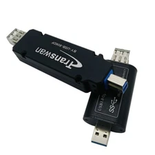 Mini USB 3.0 Type B over Single-mode Optic Fiber to 250 Meters 5Gbps Super-Speed