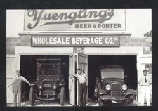 REAL PHOTO YUENGLING'S BEER TRUCKS SAN FRANCISCO CALIFORNIA POSTCARD COPY