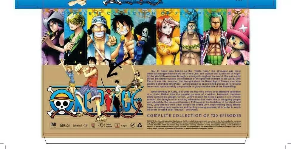 ONE PIECE (1-720) - ANIME TV SERIES DVD BOX SET (1-720 EPS) (ENGLISH DUBBED)